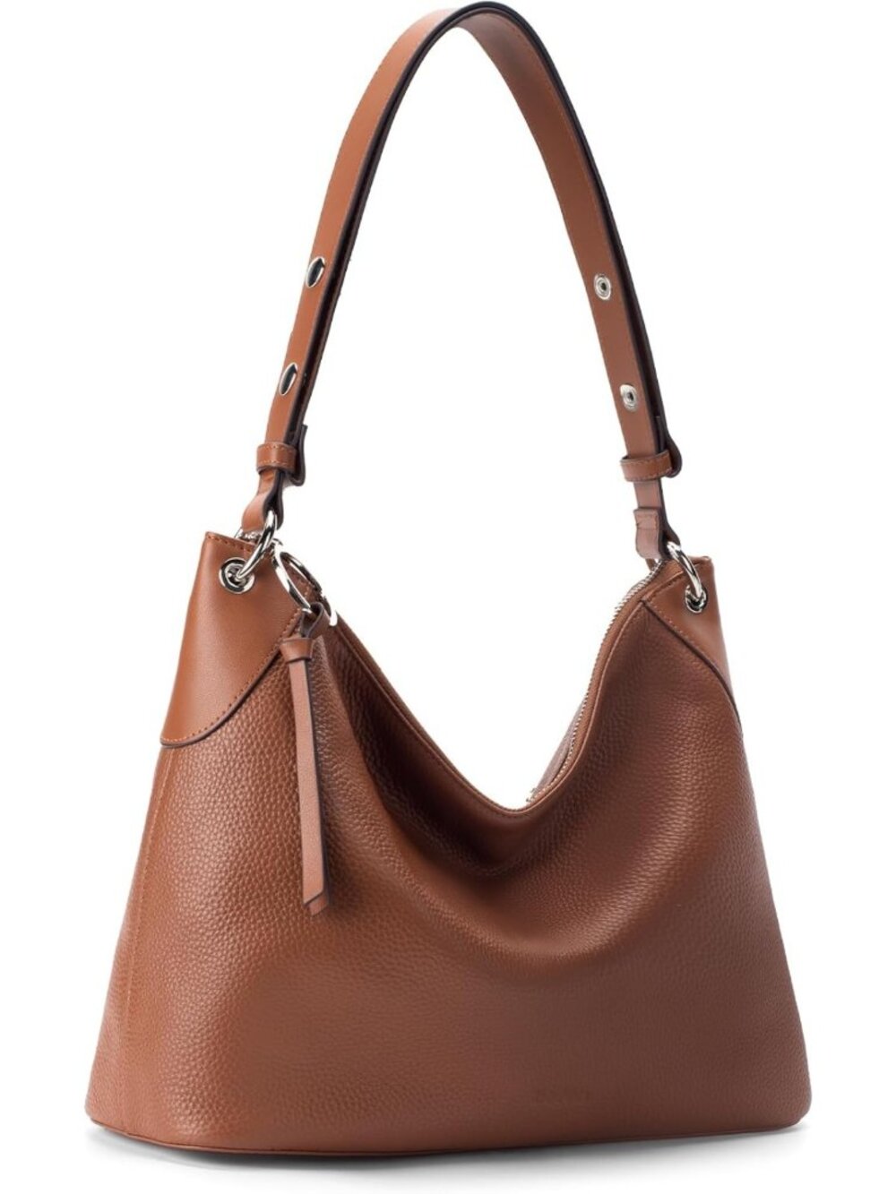 Trendy Genuine Leather Hobo Bag for Women | Soft Crossbody Shoulder Purse with